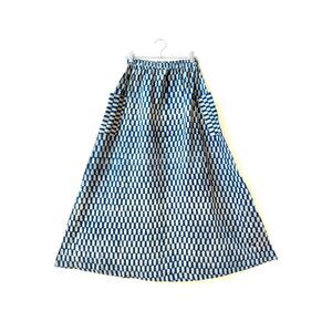 HAPPY FRENCH GANG M NWT Tilda Indigo Rectangle Maxi Skirt Blue skirt 100% cotton